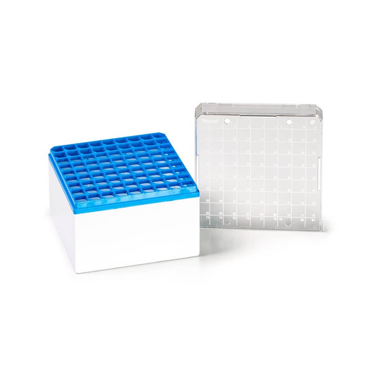 Cryogenic storage box, blue